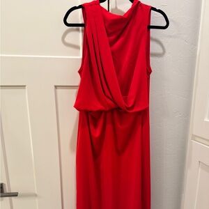 NWT Zara red cutout midi dress